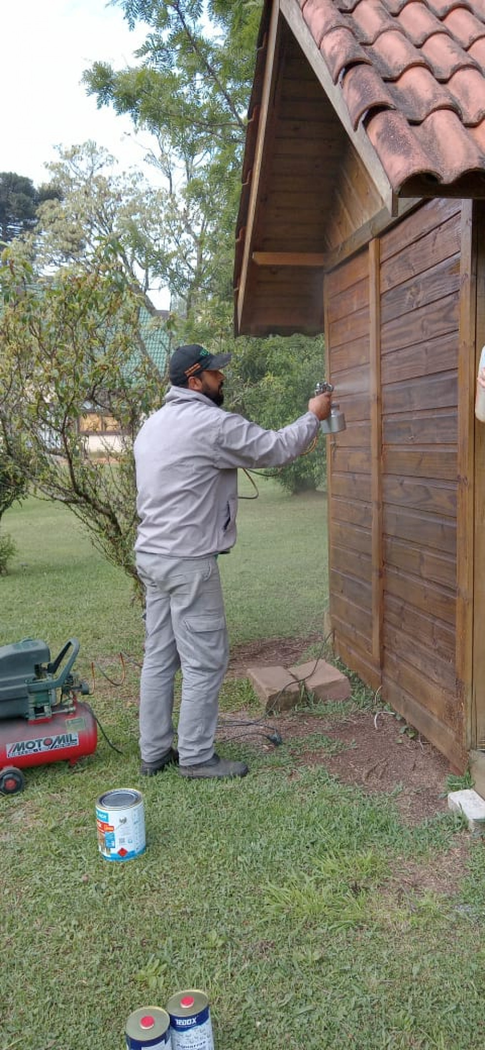 Pintura em todas as guaritas de segurança