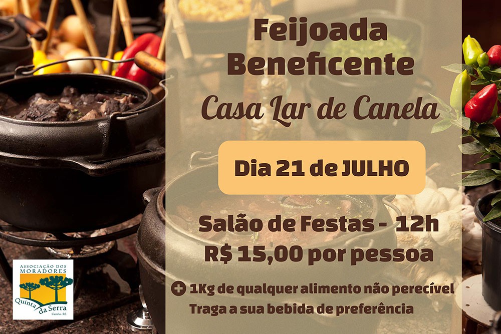 Quinta da Serra organiza Feijoada Beneficente